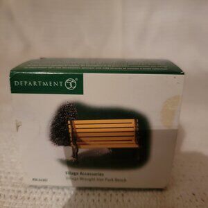 Department 56 Village Accessories - Wrought Iron Park Bench